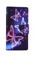 Phone Cover TopQ Xiaomi Redmi 9 book Blue with butterflies 51052 - Kryt na mobil