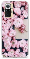 TopQ Xiaomi Redmi Note 10 Pro silicone Pink flowers 59673 - Phone Cover