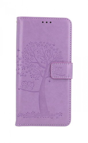 TopQ Xiaomi Redmi Note 10 book Light purple tree owls 59774 - Phone Case - Main image
