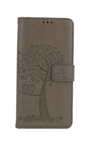 TopQ Xiaomi Redmi Note 10 booklet Grey tree owls 59772 - Phone Case - Main image