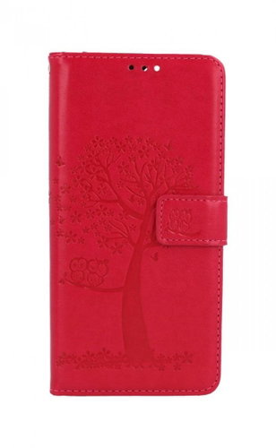 TopQ Xiaomi Redmi Note 10 Pro booklet Dark pink tree owls 59832 - Phone Case - Main image