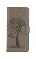 TopQ Xiaomi Redmi Note 10 Pro booklet Grey tree owls 59821 - Phone Case