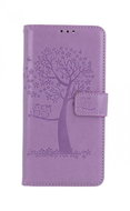 TopQ Xiaomi Redmi Note 10 Pro booklet Light purple tree owls 59818 - Phone Case