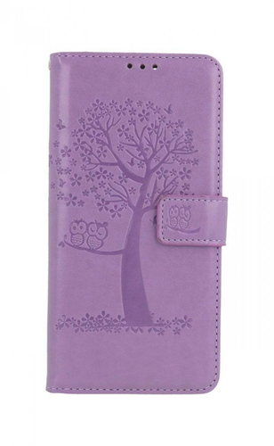 TopQ Xiaomi Redmi Note 10 Pro booklet Light purple tree owls 59818 - Phone Case - Main image