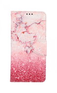 TopQ Xiaomi Redmi Note 10 booklet Pink marble 59781 - Phone Case