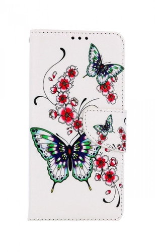 TopQ Xiaomi Redmi Note 10 booklet Butterflies with flower 59779 - Phone Case - Main image