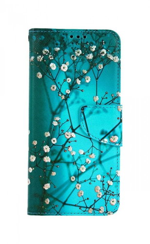 TopQ Realme 8 book Blue with flowers 60041 - Phone Case - Main image