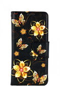 TopQ Xiaomi Redmi Note 10 booklet Golden flowers 59866 - Phone Case