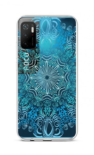 TopQ Xiaomi Poco M3 Pro silicone Blue Mandala 59972 - Phone Cover - Main image