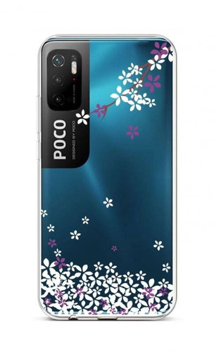 TopQ Xiaomi Poco M3 Pro silicone Sakura flowers 59962 - Phone Cover - Main image