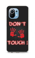 TopQ Xiaomi Mi 11 Lite silicone Don´t Touch Red 59907 - Phone Cover