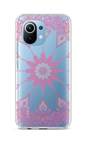 TopQ Xiaomi Mi 11 Lite silicone Pink Mandala 59901 - Phone Cover - Main image