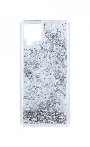 BLACKMOON TopQ Samsung A12 Silicone Liquid Silver 59480 - Phone Case - Main image