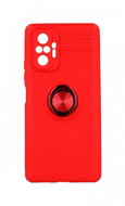 TopQ Xiaomi Redmi Note 10 Pro silicone red with red ring 59439 - Phone Cover