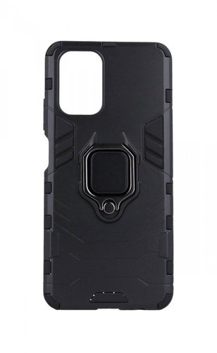 TopQ Xiaomi Poco M3 durable black with ring 60467 - Phone Cover - Main image