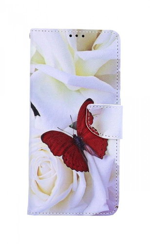 TopQ Xiaomi Redmi Note 9 booklet Red butterfly 60113 - Phone Case - Main image