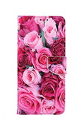 TopQ Xiaomi Redmi Note 10 booklet Pink roses 59884 - Phone Case