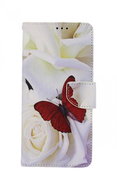 TopQ Xiaomi Redmi Note 10 booklet Red butterfly 59888 - Phone Case