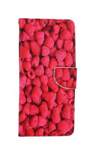 TopQ Samsung A12 booklet Raspberry 60135 - Phone Case - Main image