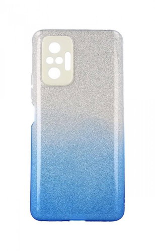 TopQ Xiaomi Redmi Note 10 Pro glitter silver-blue 59582 - Phone Cover - Main image