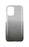 TopQ Xiaomi Redmi Note 10 glitter silver-black 59570 - Phone Cover