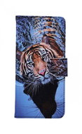 TopQ Xiaomi Redmi Note 10 Book Brown Tiger 59873 - Phone Case