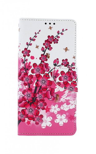 TopQ Realme C11 Book Flowers Textile 55079 - Phone Case - Main image