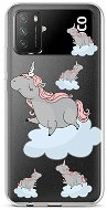 TopQ Xiaomi Poco M3 silikón Grey Unicorns 60617 - Kryt na mobil
