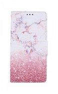 TopQ Xiaomi Redmi Note 9 booklet Pink marble 54537 - Phone Case