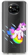 TopQ Xiaomi Poco X3 silicone Flying Unicorn 60861 - Phone Cover