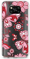TopQ Xiaomi Poco X3 silicone Pink Butterfly 60854 - Phone Cover