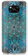 TopQ Xiaomi Poco X3 silicone Blue Mandala 60844 - Phone Cover