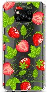 TopQ Xiaomi Poco X3 silikón Strawberries 60855 - Kryt na mobil