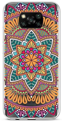TopQ Xiaomi Poco X3 silicone Happy Mandala 60783 - Phone Cover - Main image