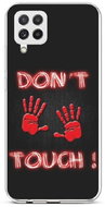 TopQ Samsung A22 silicone Don't Touch Red 60547 - Phone Cover