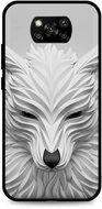 TopQ LUXURY Xiaomi Poco X3 solid White wolf 60742 - Phone Cover
