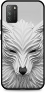 TopQ LUXURY Xiaomi Poco M3 solid White wolf 60672 - Phone Cover