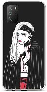TopQ Xiaomi Poco M3 silikón Dark Girl 60598 - Kryt na mobil