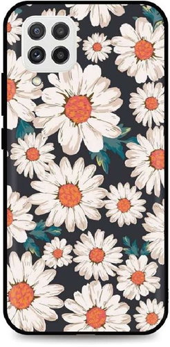 TopQ Samsung A22 3D Silicone Daisies 60520 - Phone Cover - Main image