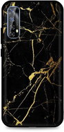 TopQ LUXURY Realme 7 solid Marble black-gold 55007 - Phone Cover