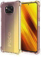 TopQ Xiaomi Poco X3 silicone Shock rainbow purple-yellow 60761 - Phone Cover