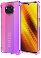 TopQ Xiaomi Poco X3 silicone Shock rainbow pink-purple 60760 - Phone Cover