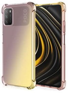 TopQ Xiaomi Poco M3 silicone Shock rainbow purple-yellow 60729 - Phone Cover