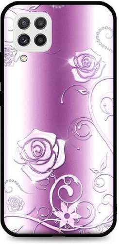 TopQ Samsung A22 silicone Abstract Roses 61101 - Phone Cover - Main image