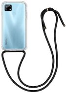 TopQ Realme 7i silicone with black cord transparent 61217 - Phone Cover