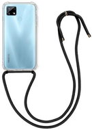 TopQ Realme 7i silicone with black cord transparent 61217 - Phone Cover