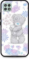 TopQ Samsung A22 5G silicone Floral Teddy 61320 - Phone Cover