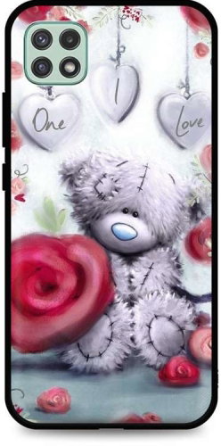 TopQ Samsung A22 5G silicone Lovely Teddy Bear 61322 - Phone Cover - Main image
