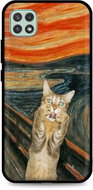 TopQ Samsung A22 5G silicone Scared Cat 61284 - Phone Cover