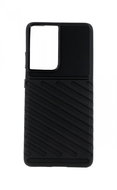 TopQ Thunder Samsung S21 Ultra Silicone Black 61465 - Phone Cover